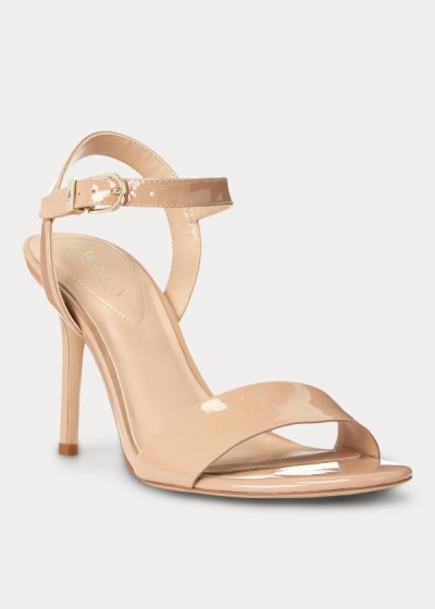 Women's Ralph Lauren Gwen Patent Leather Sandals | 036852HCF